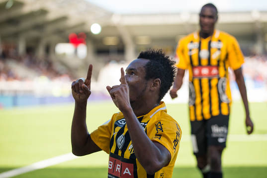 Häckens Nasiru Mohammed jublar