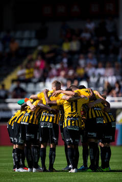 Häcken samlade innan fotbollsmatchen i allsvenskan mellan