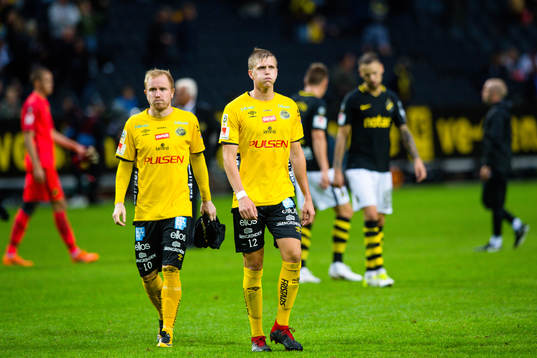 Elfsborgs Simon Lundevall och Joakim Nilsson deppar
