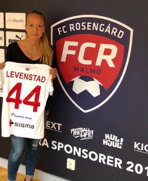 FC Rosengårds nyförvärv Malin Levenstad poserar