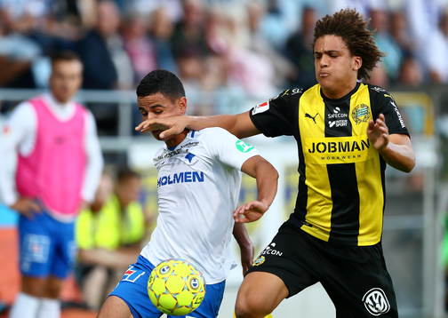 Norrköpings Ian Smith och Hammarbys Neto Borges
