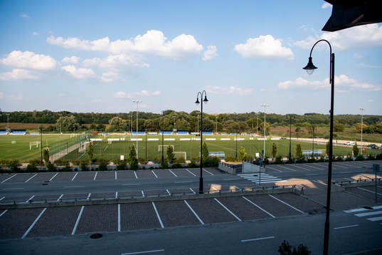 General view of the practice facilities behind Pancho Arena