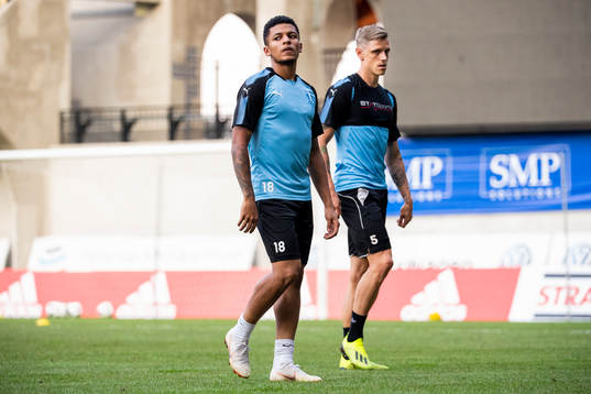Romain Gall and Sören Rieks of Malmö FF