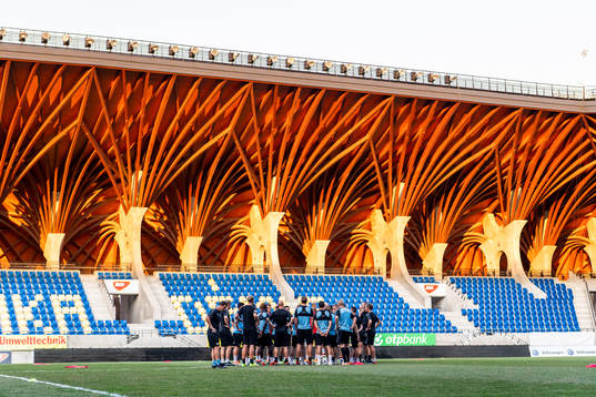 Players of Malmö FF gather