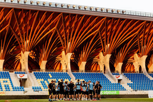 Players of Malmö FF gather