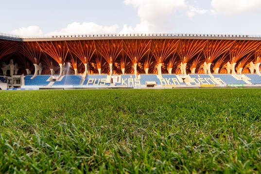 General view of the pitch at Pancho Stadium