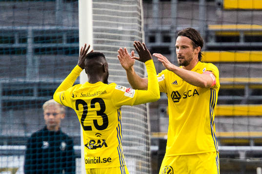 Trelleborgs Marcus Pode jublar