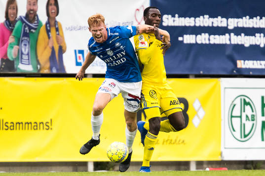 Trelleborgs Lasse Nielsen och Sundsvalls Peter Wilson