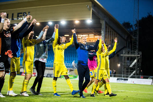 Sundsvalls spelare jublar