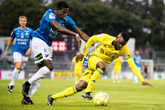 Trelleborgs Kofi Sarkodie och Sundsvalls Maic Sema