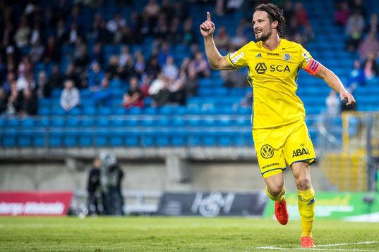 Sundsvalls Linus Hallenius jublar