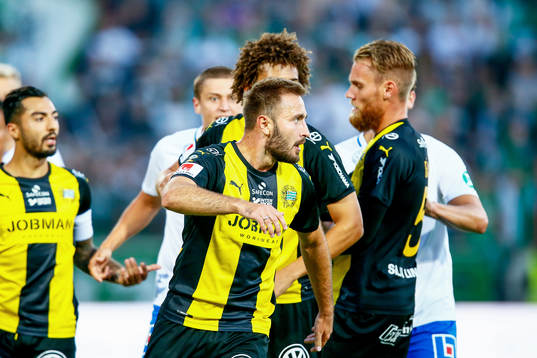 Hammarbys Muamer Tankovic är arg