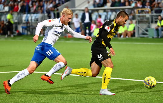 Norrköpings Kalle Holmberg  och Hammarbys Vladimir Rodic