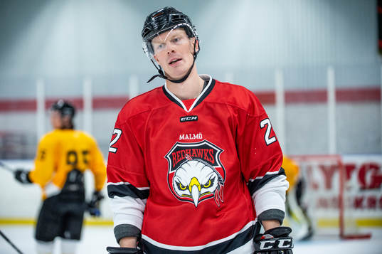 Malmö Redhawks Lars Bryggman deppar