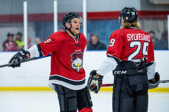 Malmö Redhawks Frederik Storm och Marcus Sylvegård