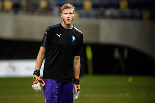 Goalkeeper Fredrik Andersson of Malmö FF prior