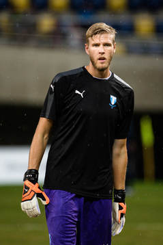 Goalkeeper Fredrik Andersson of Malmö FF prior