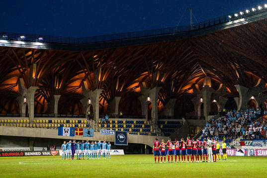 A minute of silence prior the UEFA Champions League