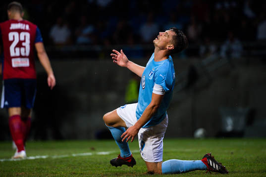 Markus Rosenberg of Malmö FF looks dejected