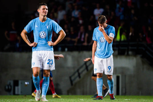 Marcus Antonsson and Markus Rosenberg  of Malmö FF looks