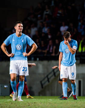 Marcus Antonsson and Markus Rosenberg  of Malmö FF looks