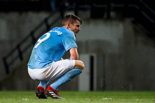Markus Rosenberg of Malmö FF looks dejected