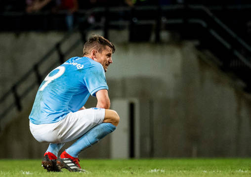 Markus Rosenberg of Malmö FF looks dejected