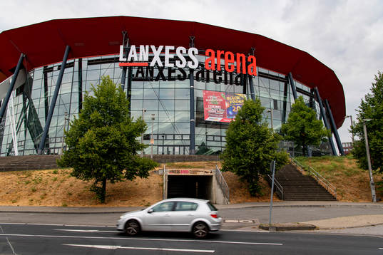 Exteriör över Lanxess Arena
