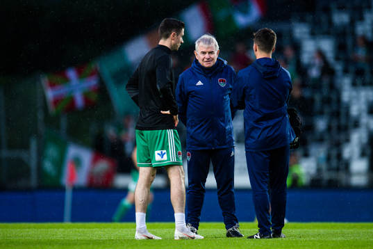 John Caulfield, head coach of Cork City, prior the Europa