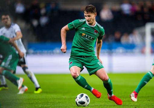 Kieran Sadlier of Cork City in the Europa League