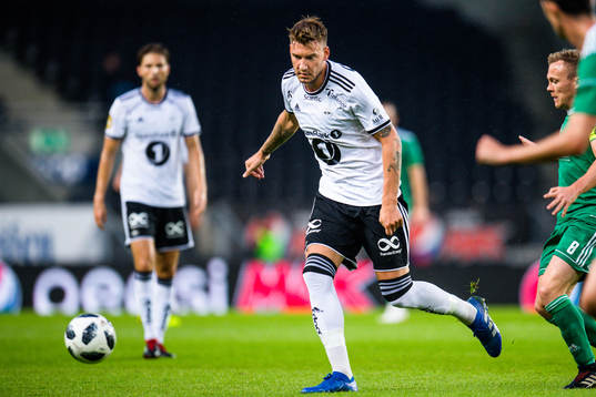 Nicklas Bendtner of Rosenborg in the Europa League