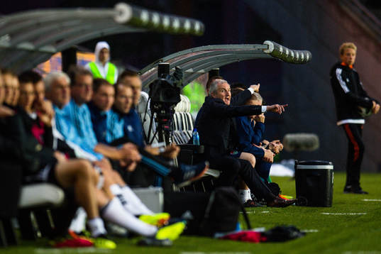 John Caulfield, head coach of Cork City,  in the Europa