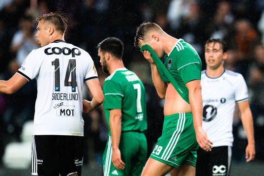 Sean McLoughlin of Cork City looks dejected