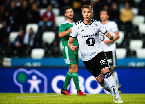 Alexander Søderlund of Rosenborg celebrates the 2-0 goal