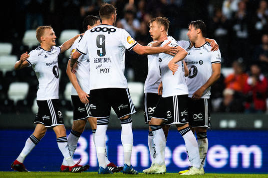 Alexander Søderlund of Rosenborg celebrates the 2-0 goal