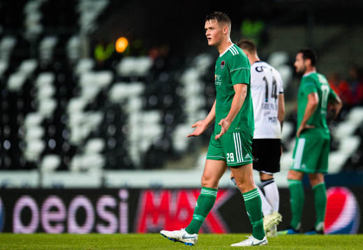 Sean McLoughlin of Cork City looks dejected