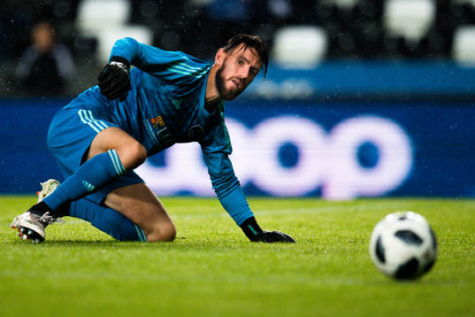 goalkeeper Mark McNulty of Cork City in the Europa League
