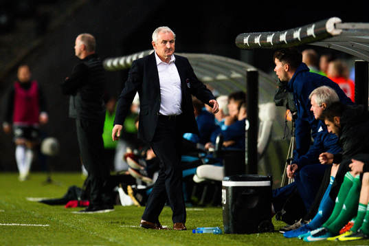 John Caulfield, head coach of Cork City, in the Europa