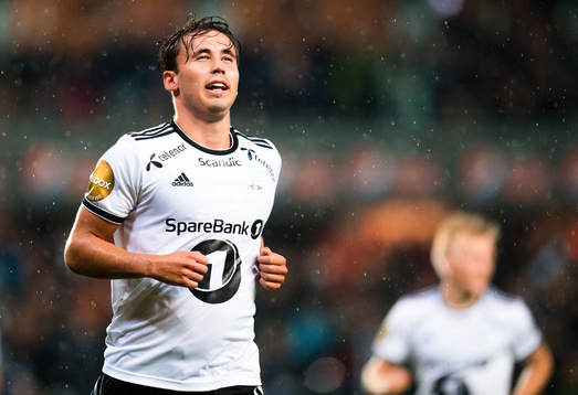 Anders Trondsen of Rosenborg celebrates the 3-0 goal  in