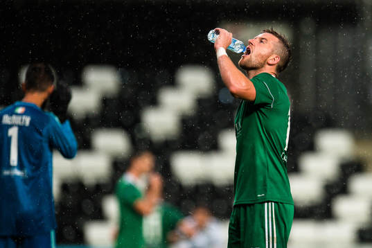 Steven Beattie of Cork City in the Europa League
