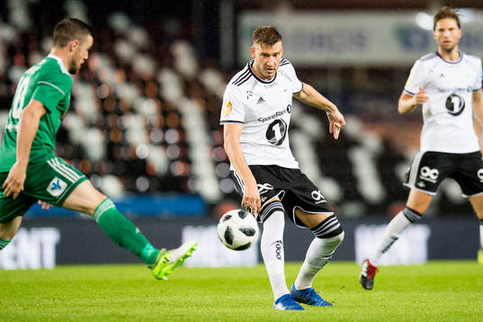 Nicklas Bendtner of Rosenborg in the Europa League