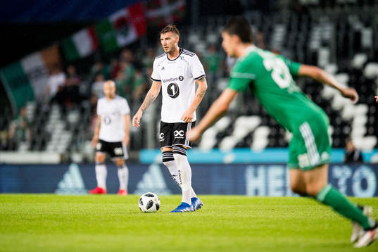Nicklas Bendtner of Rosenborg in the Europa League