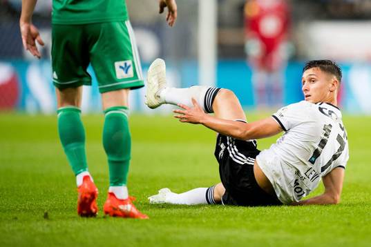 Jonathan Levi of Rosenborg in the Europa League