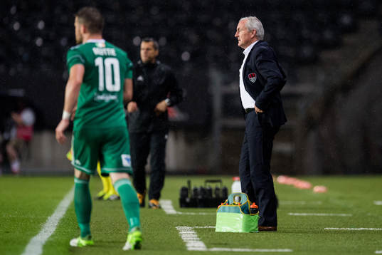John Caulfield, head coach of Cork City, in the Europa