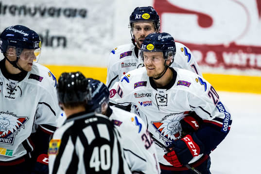 Linköpings Nick Sörenssen jublar