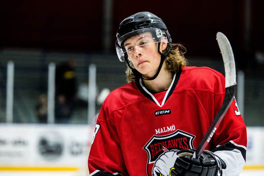 Malmö Redhawks Malte Setkov deppar
