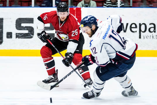 Malmö Redhawks Axel Wemmenborn och Linköpings Sebastian