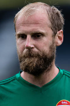 Dalkurds Markus Thorbjörnsson innan fotbollsmatchen i