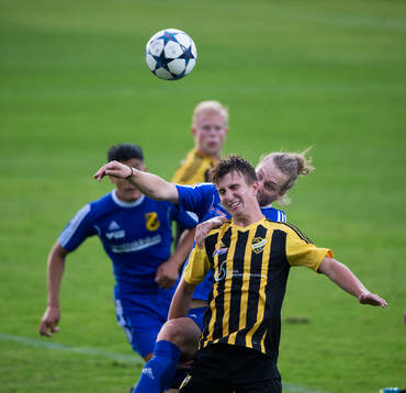 IFK Hässleholms Isak Olsson i matchen i div. 2 Östra