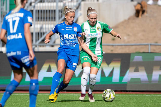 Eskilstunas Hanna Glas och Hammarbys Emma Jansson